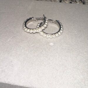 pearl hoops